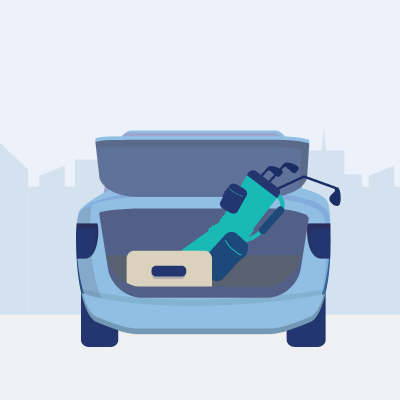 車内身の回り品特約のアイコン