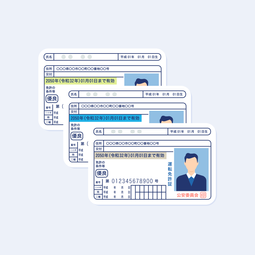 運転免許証の色